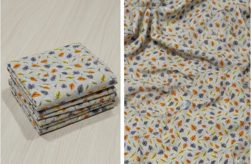 Stone Linen Printed Unstitched Suit β Lightweight & Breathable Fabric - Image 2