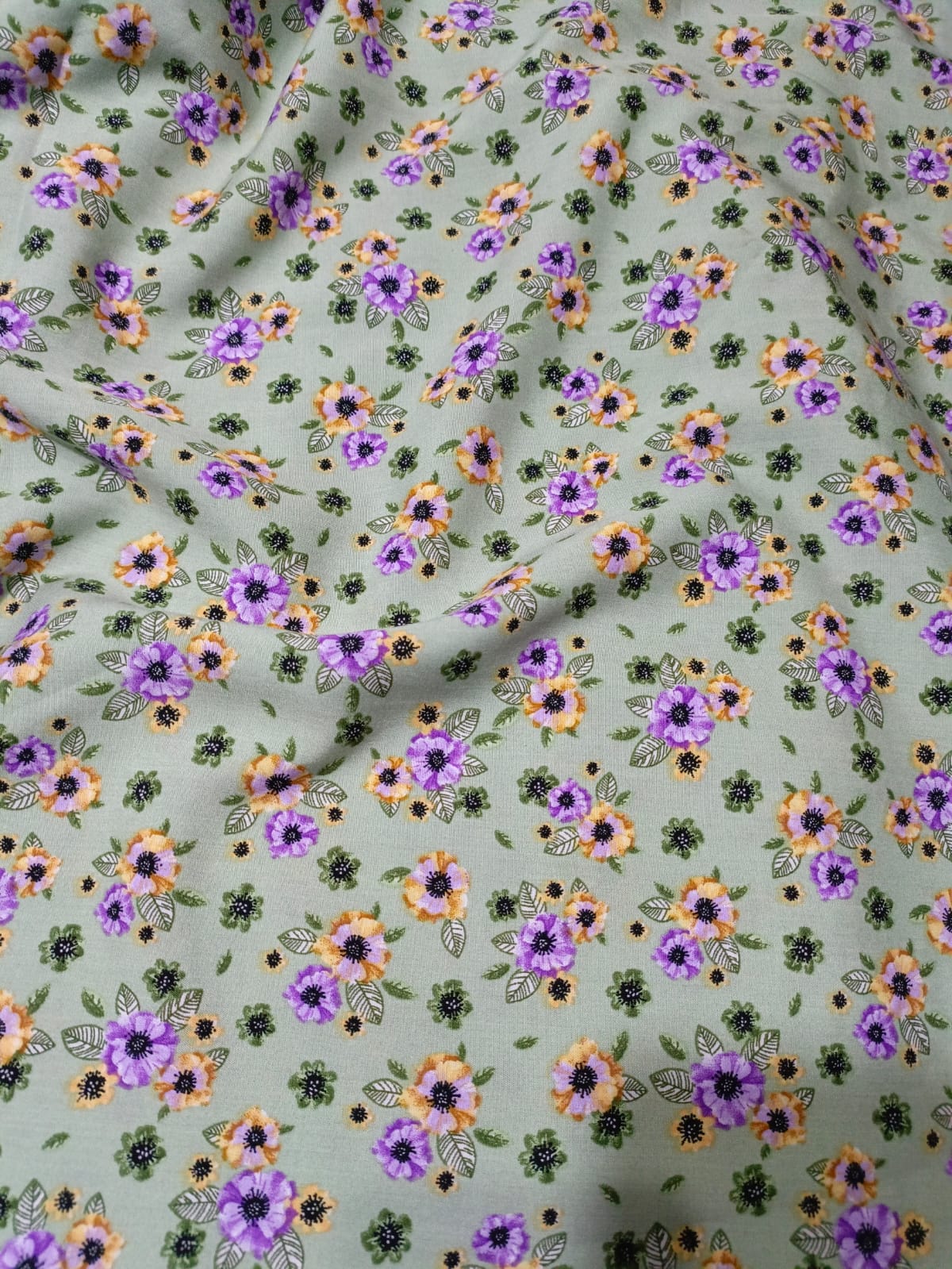 Stone Linen Printed Unstitched Suit – Lightweight & Breathable Fabric