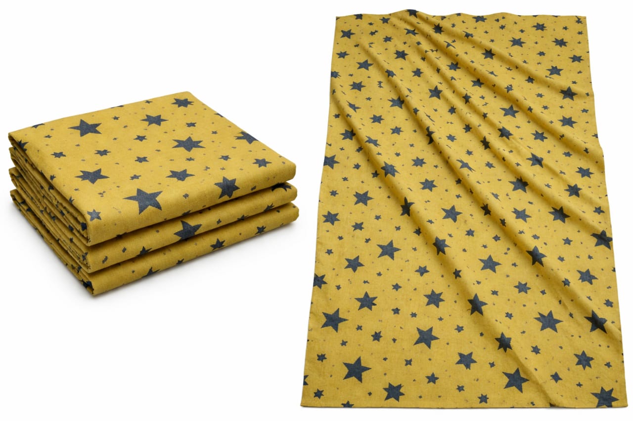 Swiss Lawn Unstitched Suit – Soft Breathable Fabric with Stylish Star Print for Summer Wear - Image 2